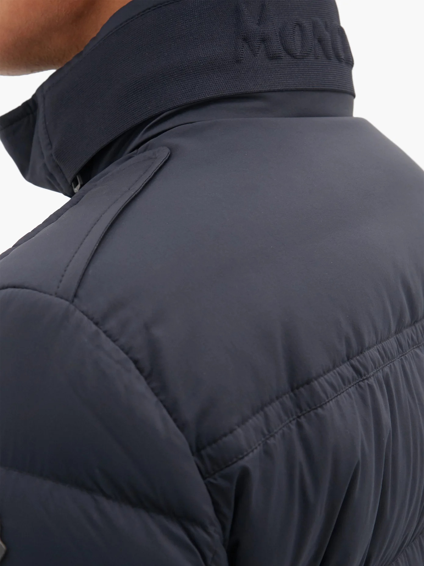 Lagginhorn flap-pocket quilted down coat - 4