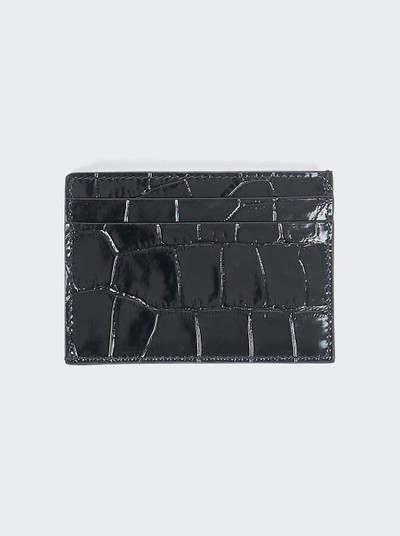 Burberry Croc-embossed Leather Card Case Black outlook