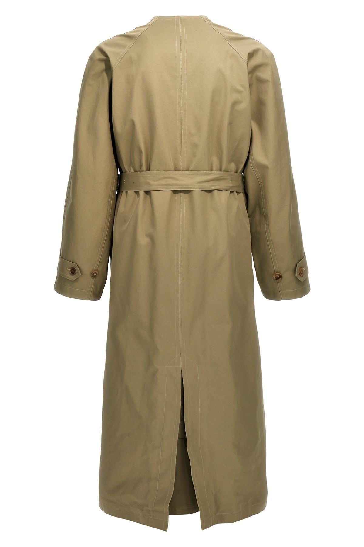 Check lining oversize trench coat - 2