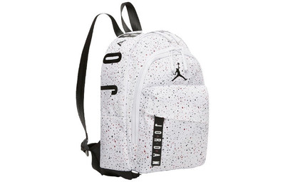 Jordan Air Jordan Athletic Zipper Opening Adjustable Strap Schoolbag Backpack Unisex White HA6232-101 outlook