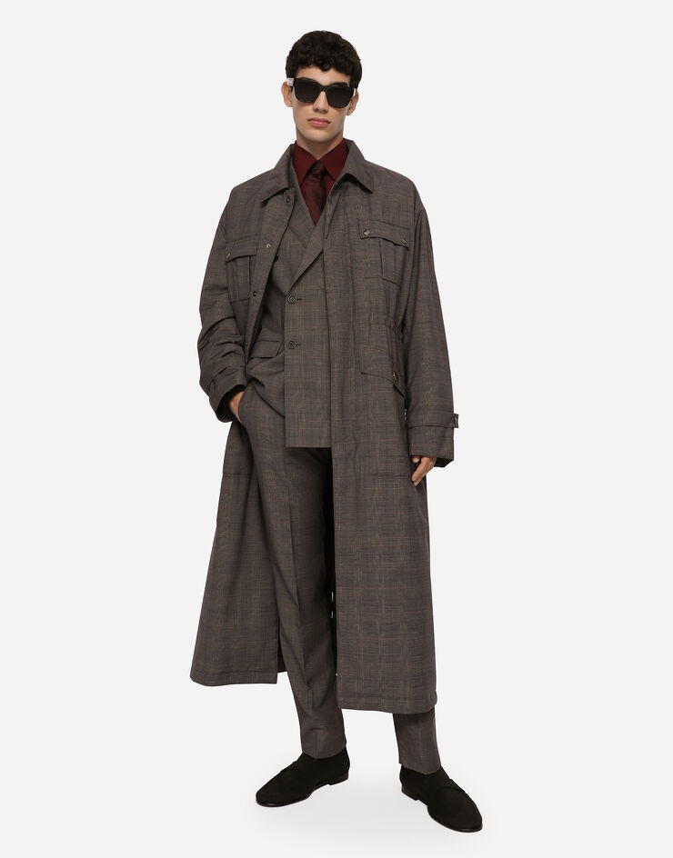 Double-breasted glen plaid Martini-fit suit - 6