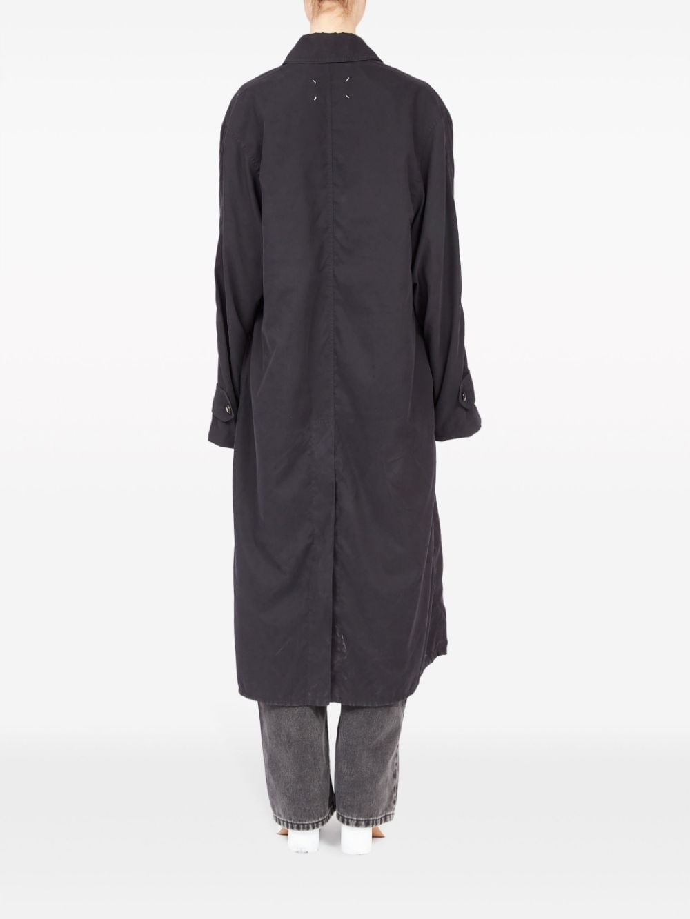 peached-cotton trench coat - 4
