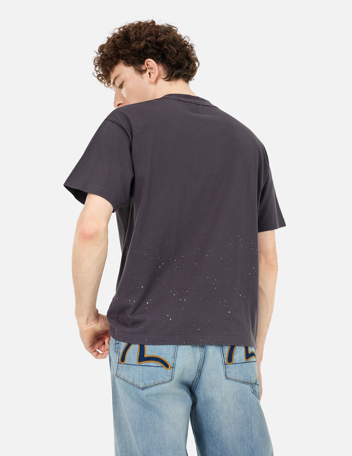Logo and Seagull Print Relax Fit T-shirt - 7