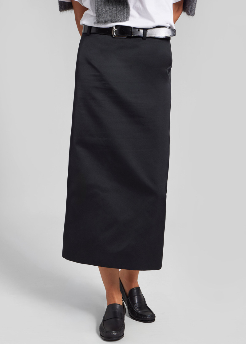 Alrose Satin Midi Skirt - Black 8