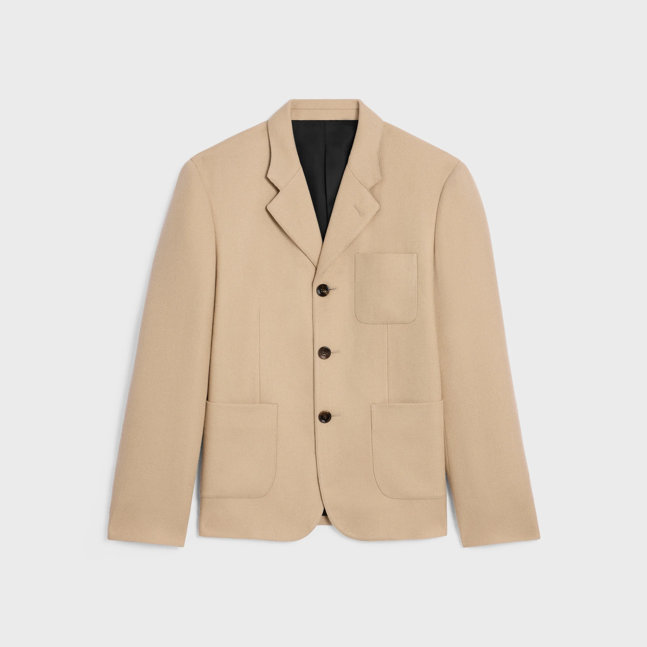 tailored jacket IN cashmere mohair natté - 1