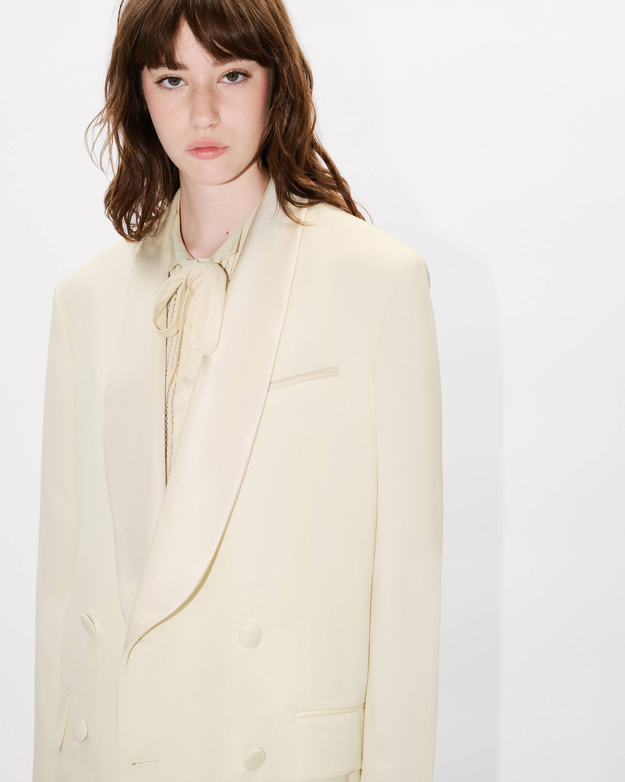 Shawl collar blazer in virgin wool - 6