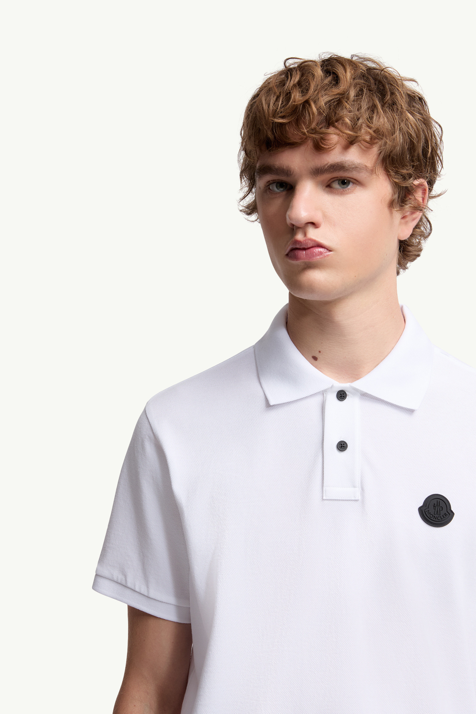 Logo Patch Cotton Piquet Polo Shirt - 7