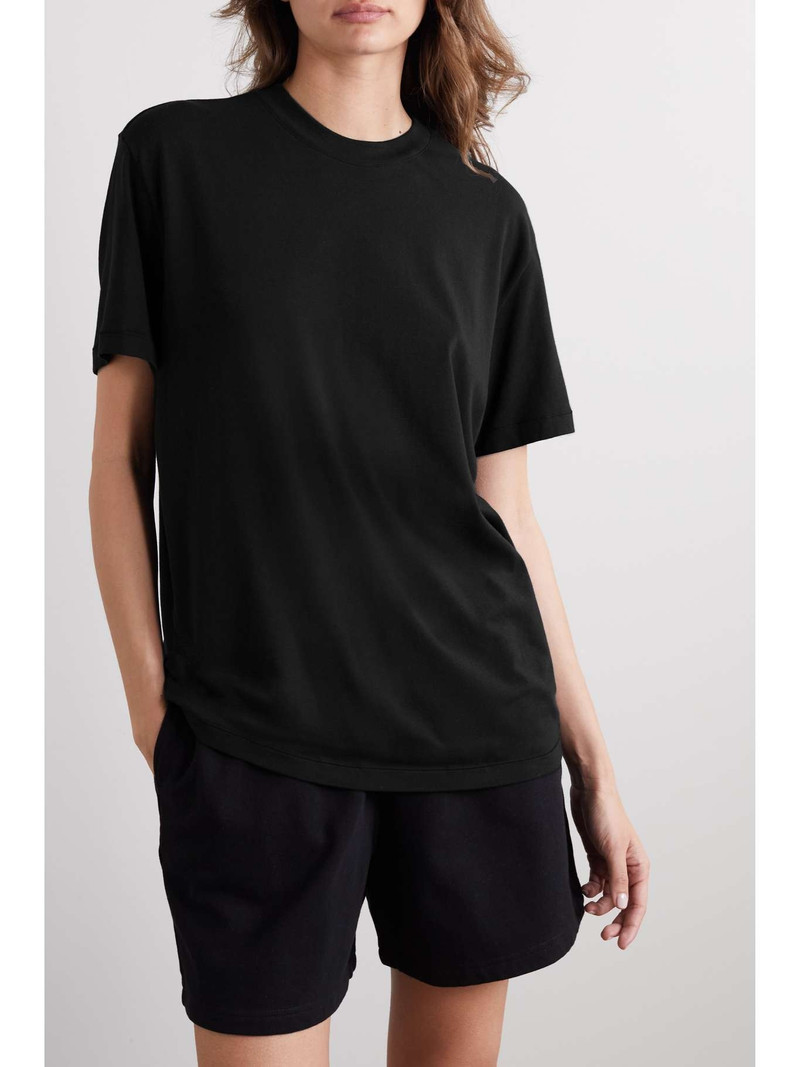 SKIMS Boyfriend stretch-modal and cotton-blend jersey T-shirt - Onyx outlook