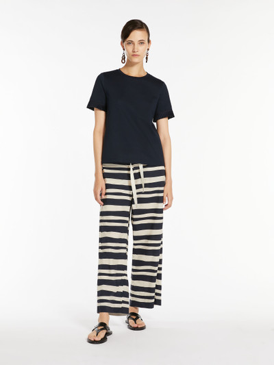 Max Mara FUMETTO Poplin trousers with drawstring outlook