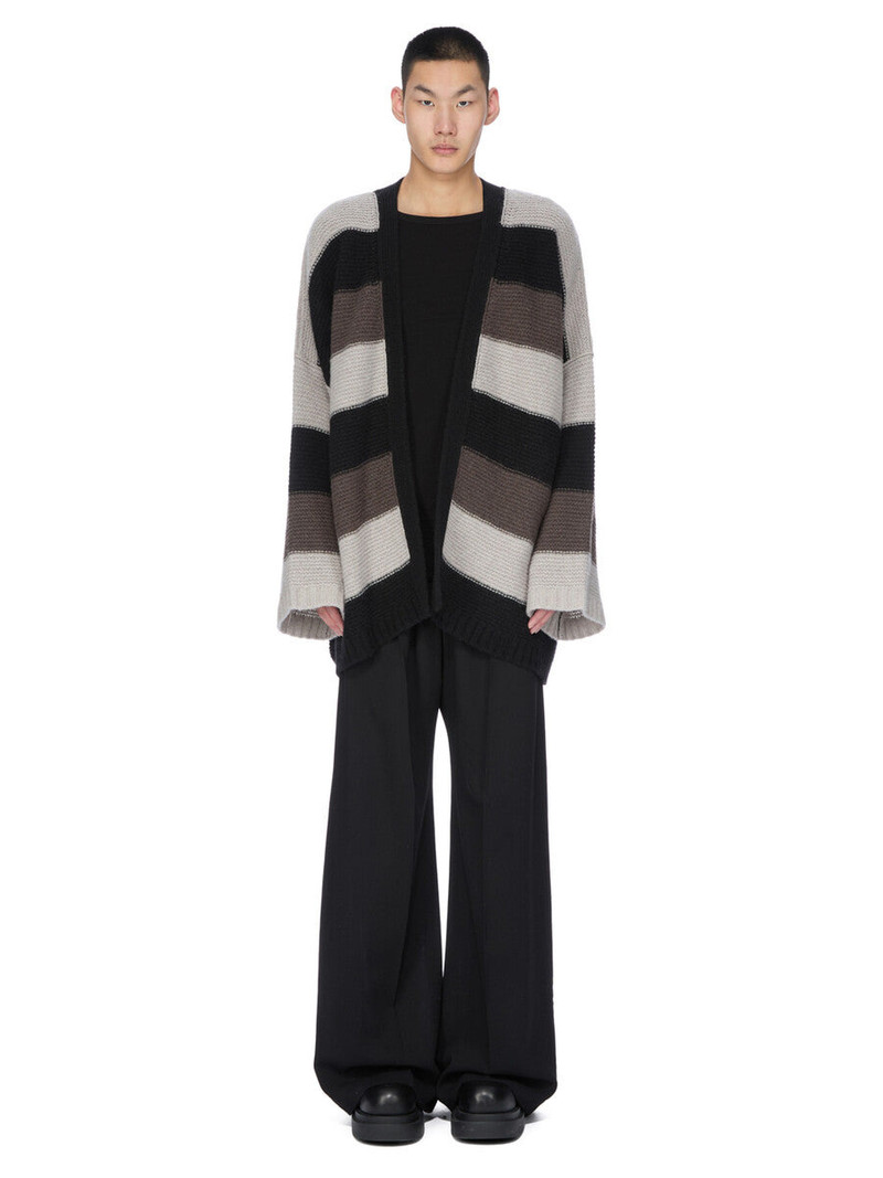 Rick Owens Black Concordians Tailored Wide Belas Trousers outlook