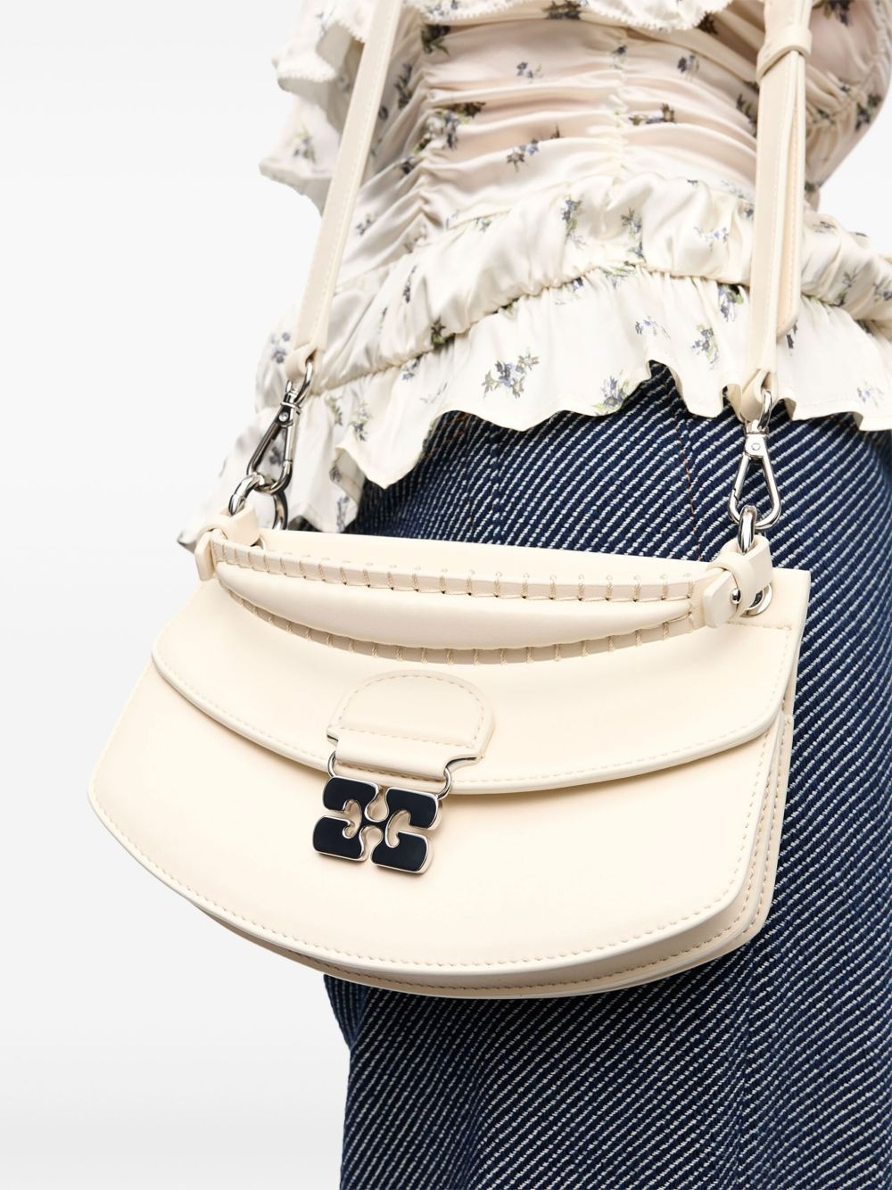 Butterfly-clasp crossbody bag - 3
