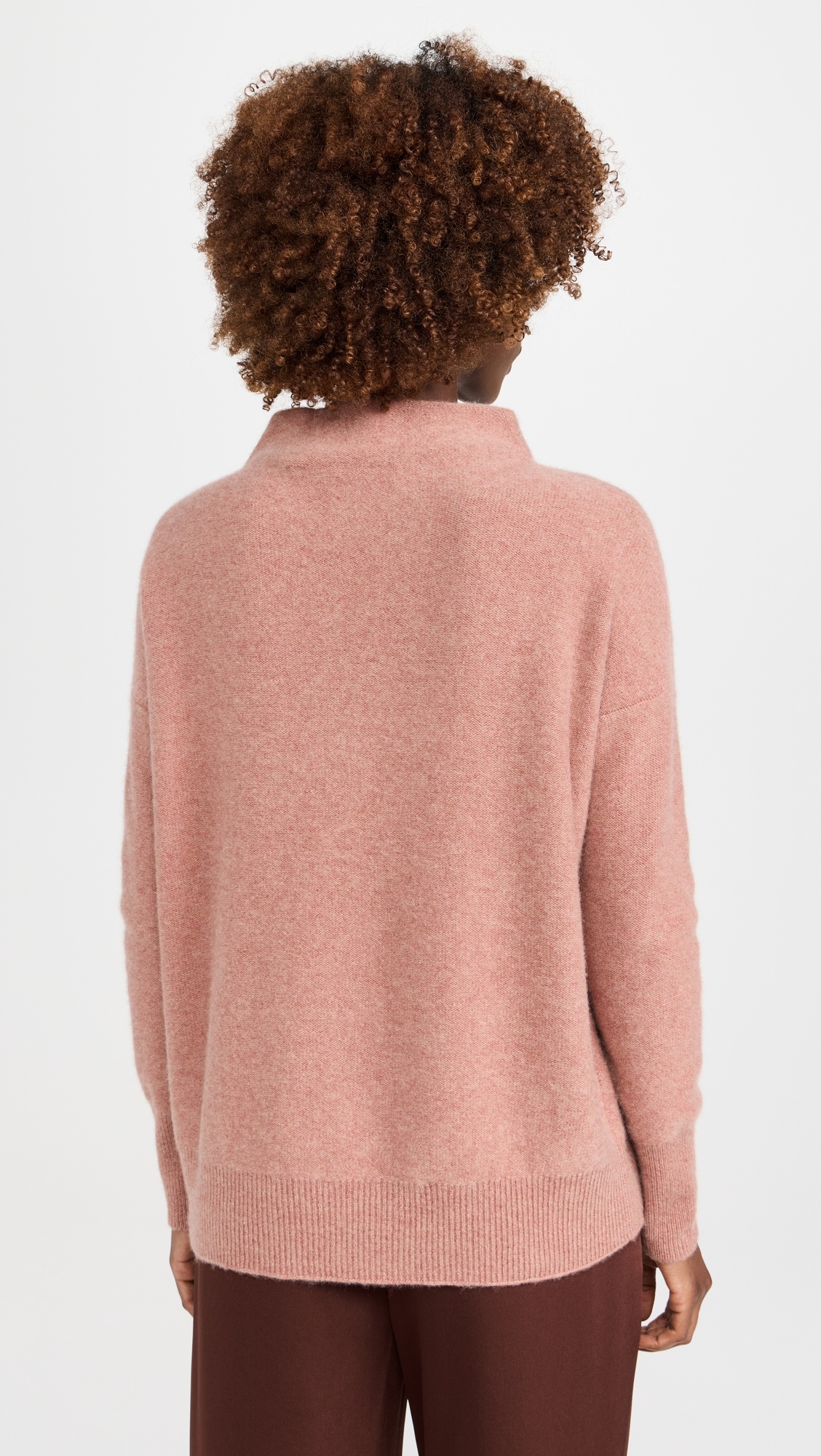 Boiled Funnel Neck Cashmere Pullover Sweater - 2