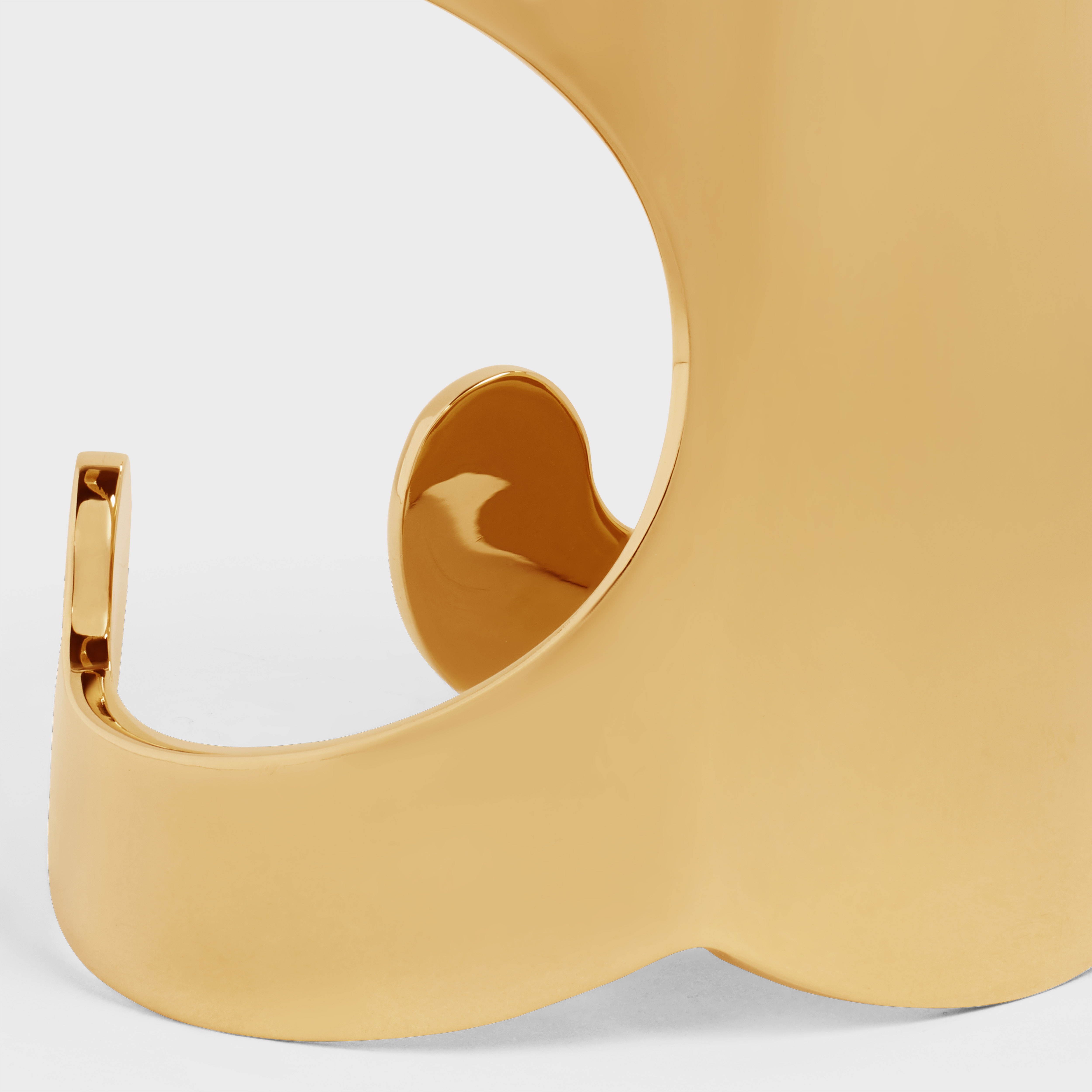 Triomphe Shadow Cuff in Brass with Gold Finish - 4