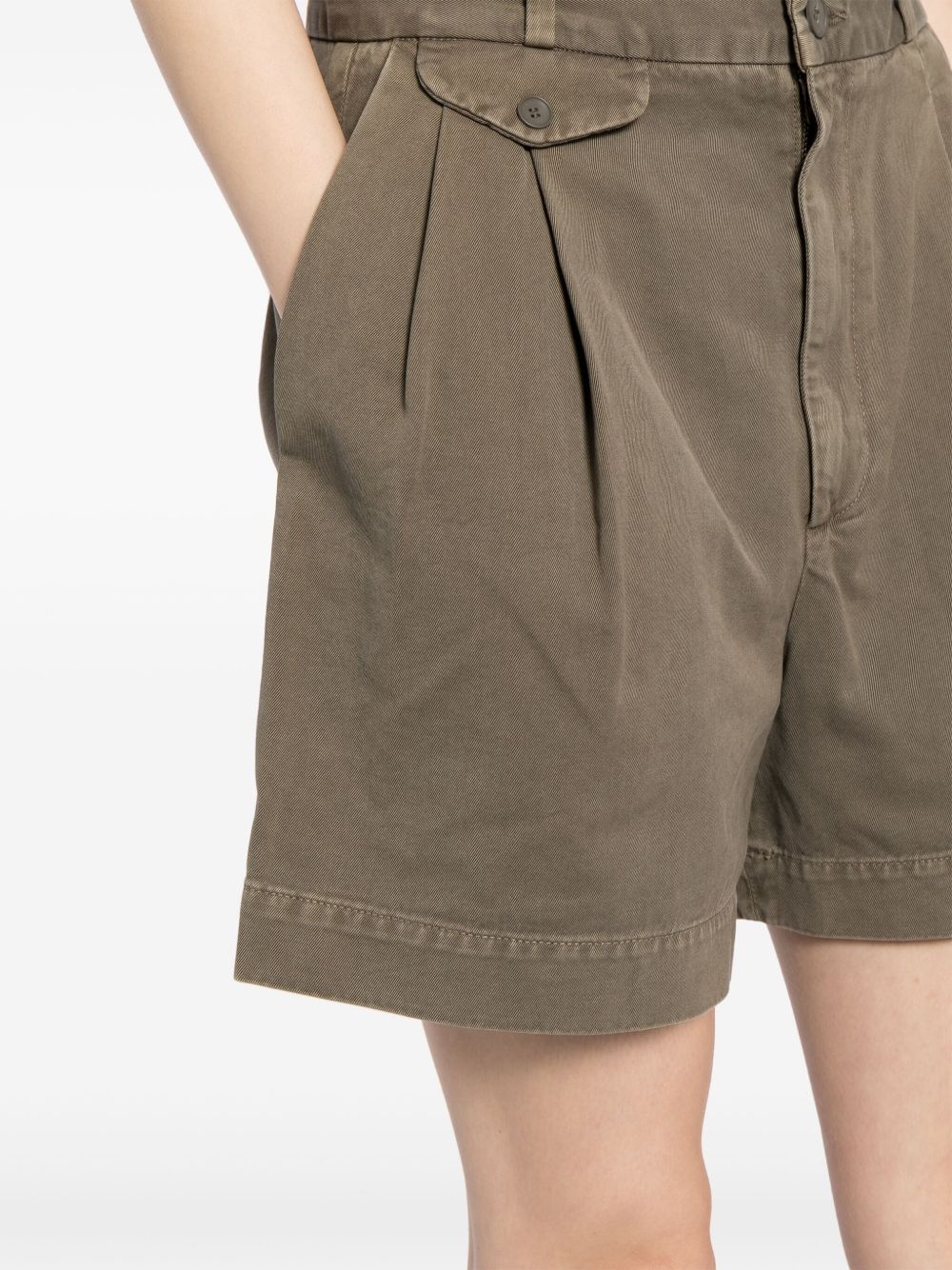 Becker pleat-detailing shorts - 5