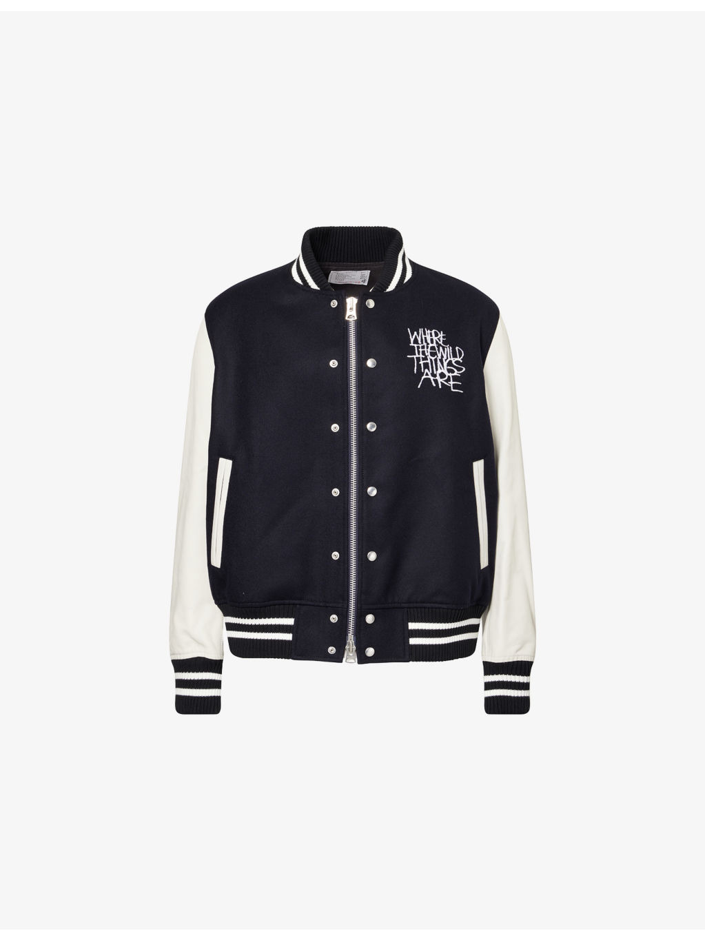 Wild Things Relaxed-Fit Woven And Faux-Leather Jacket - 1
