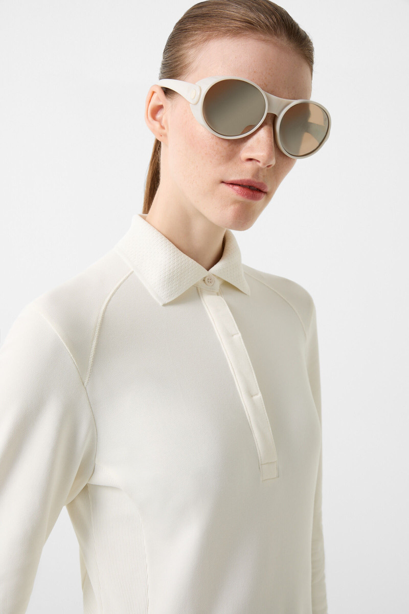 Gisella Functional polo shirt in Off-white 4