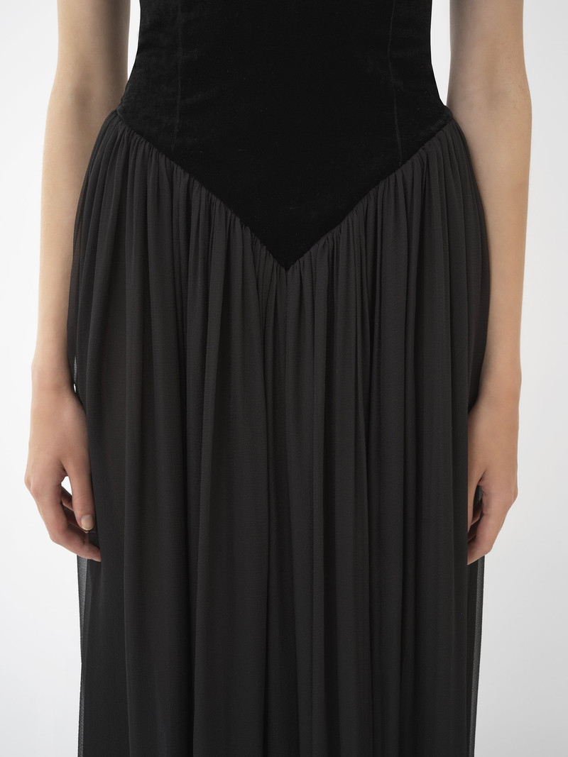 BI-MATERIAL EVENING DRESS 7