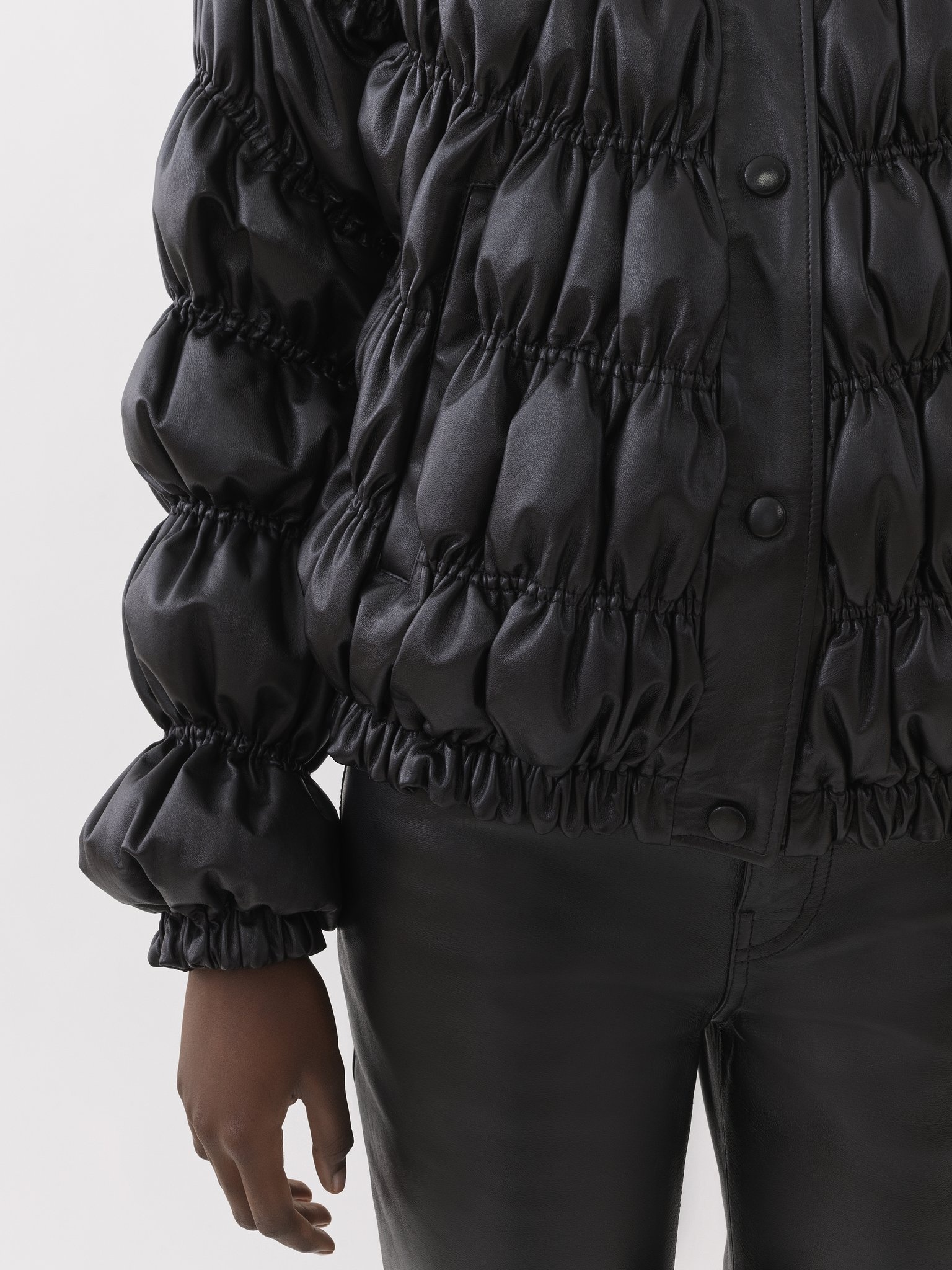 RUCHED PUFFER JACKET - 6