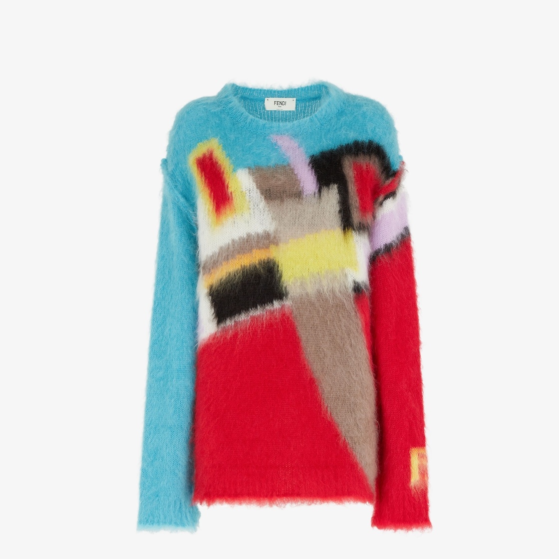 Multicolor mohair sweater - 1