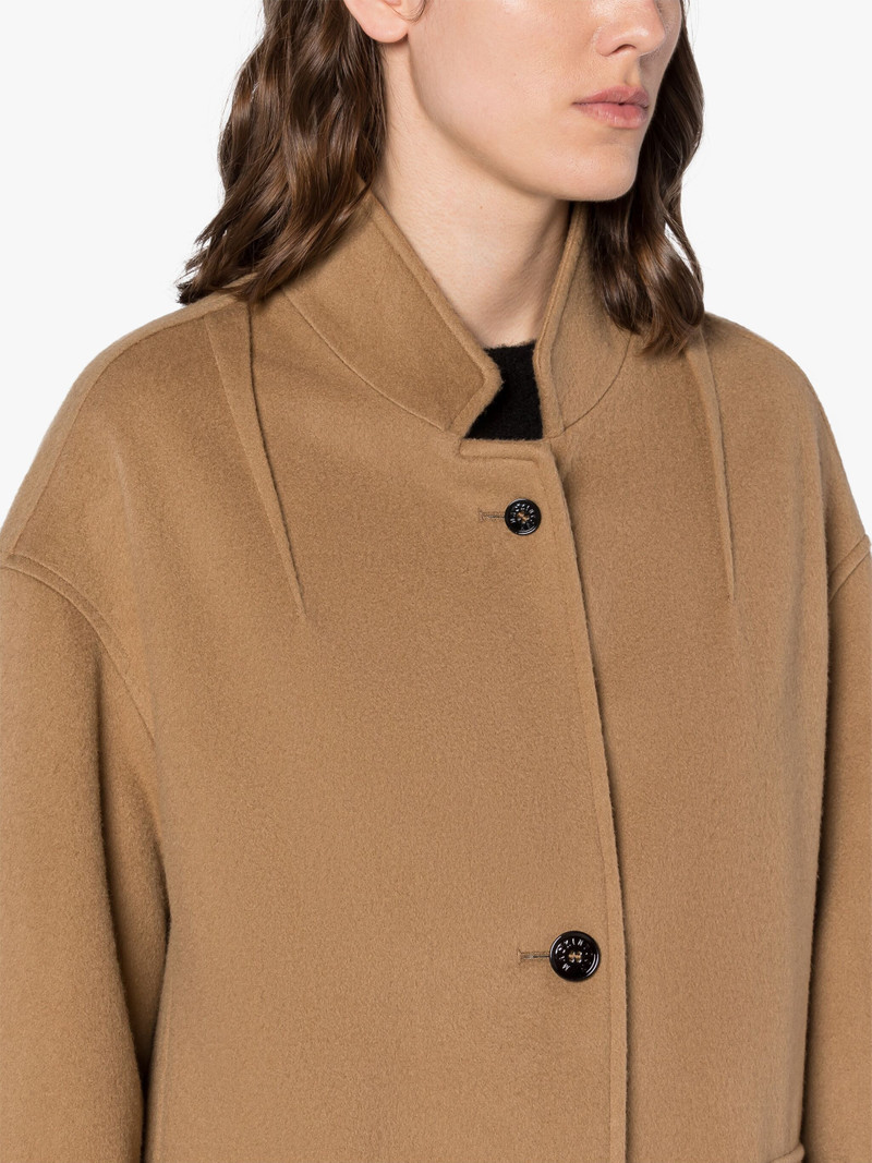 FREDDIE BEIGE WOOL & CASHMERE COCOON COAT 5