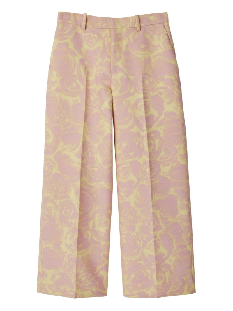 floral-print trousers 1