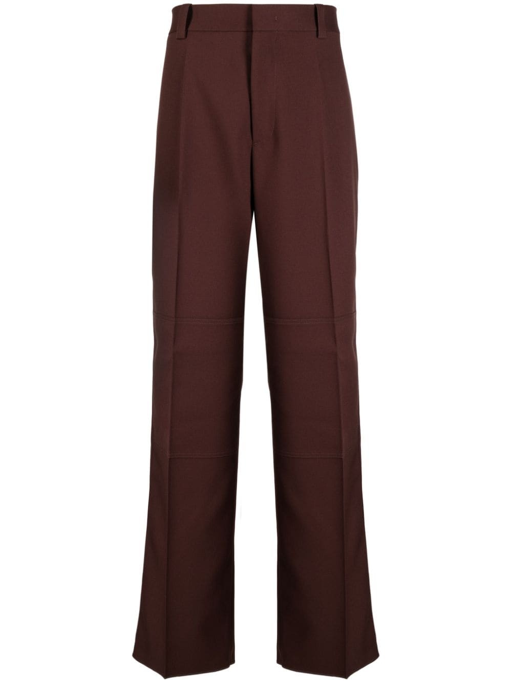 pressed-crease tailored trousers - 1