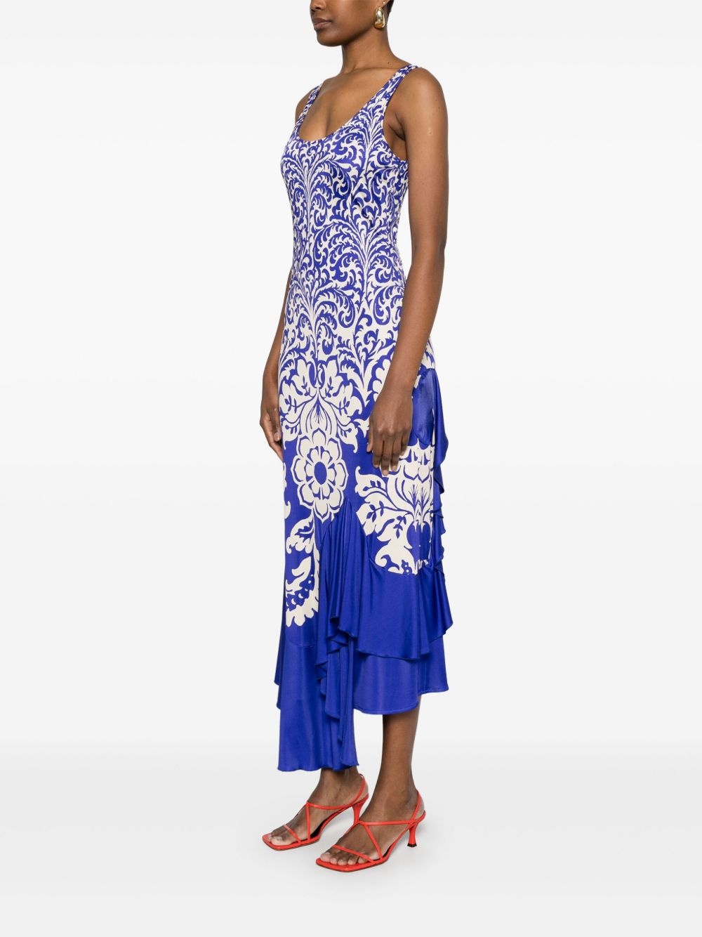 paisley maxi dress - 3