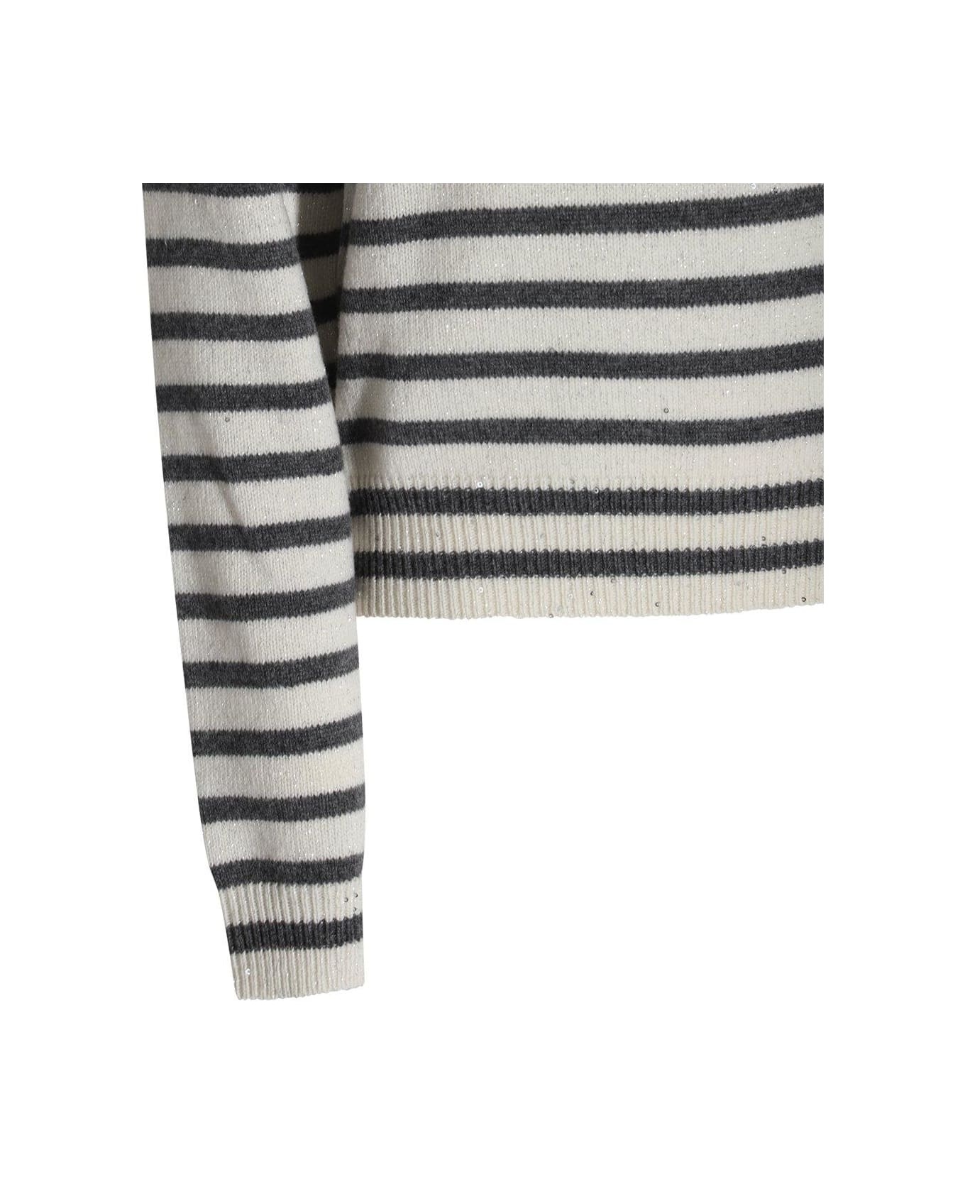 Striped Crewneck Sweater - 3