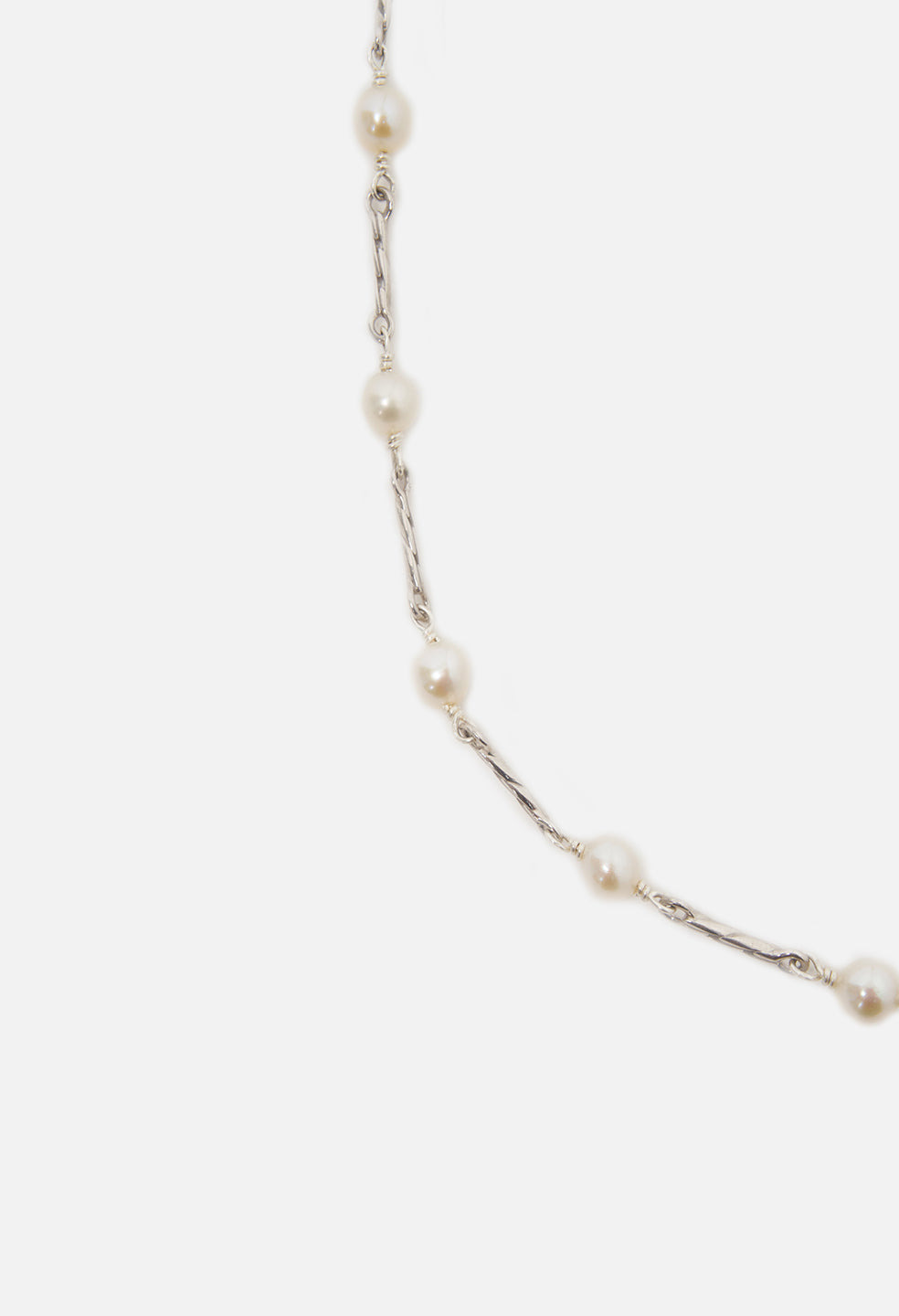 JOHN ELLIOTT X M.A.R.S TWIST LINK X PEARL NECKLACE - 4