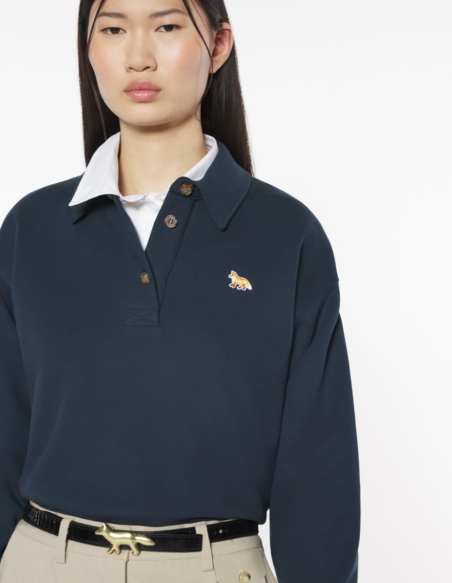 BABY FOX CROPPED POLO SWEATSHIRT - 4