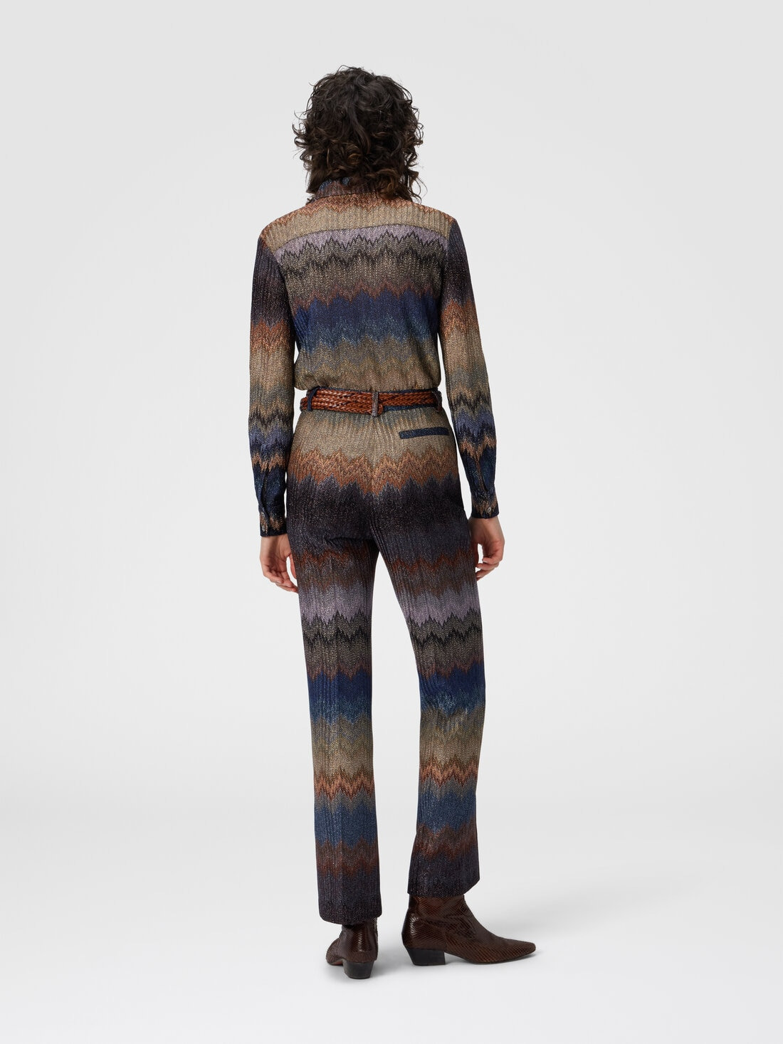 Trumpet Pants with Snake Pattern - 3