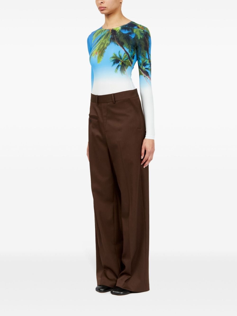single-stitch logo trousers - 5