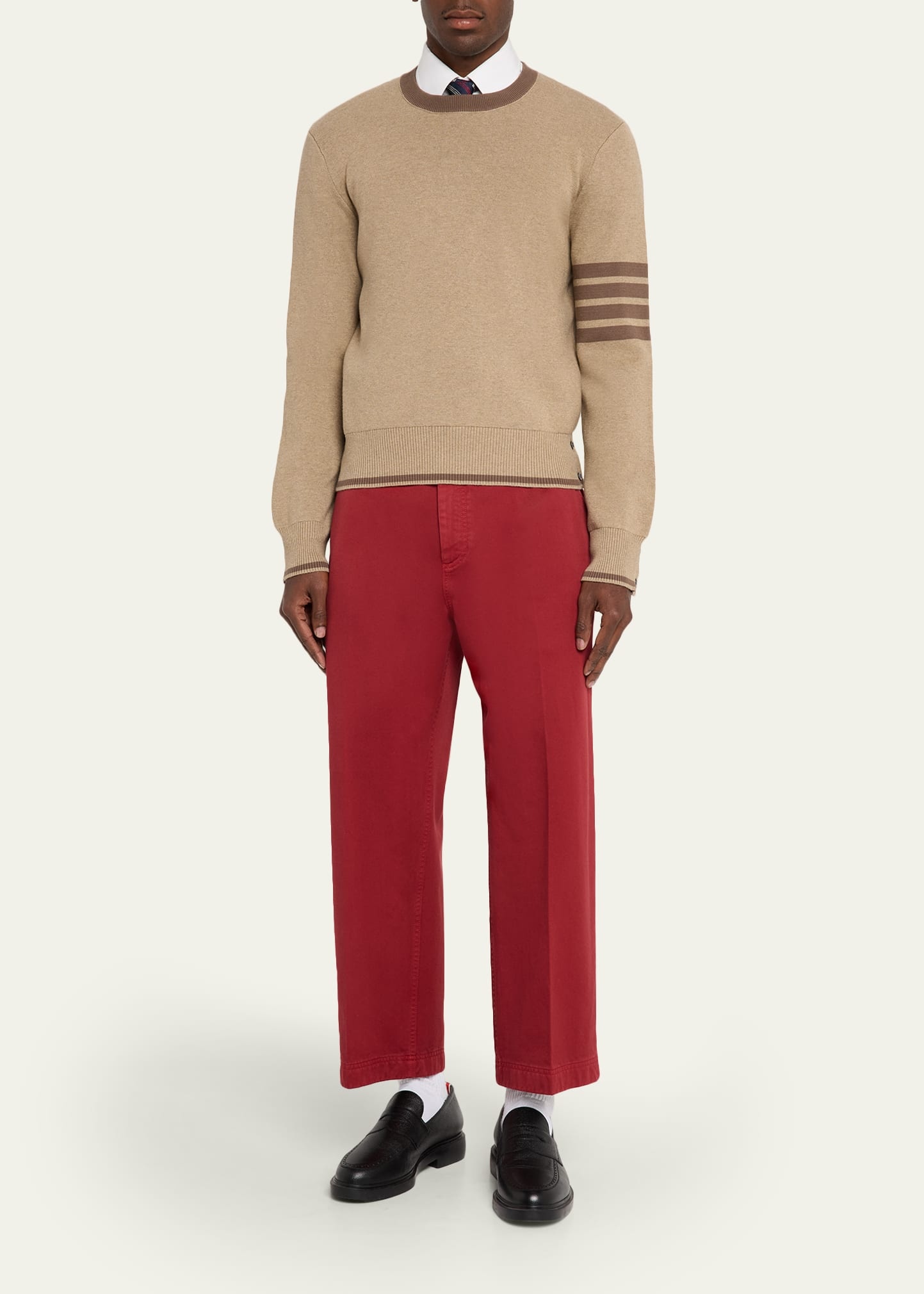 Men's 4-Bar Crewneck Sweater - 2