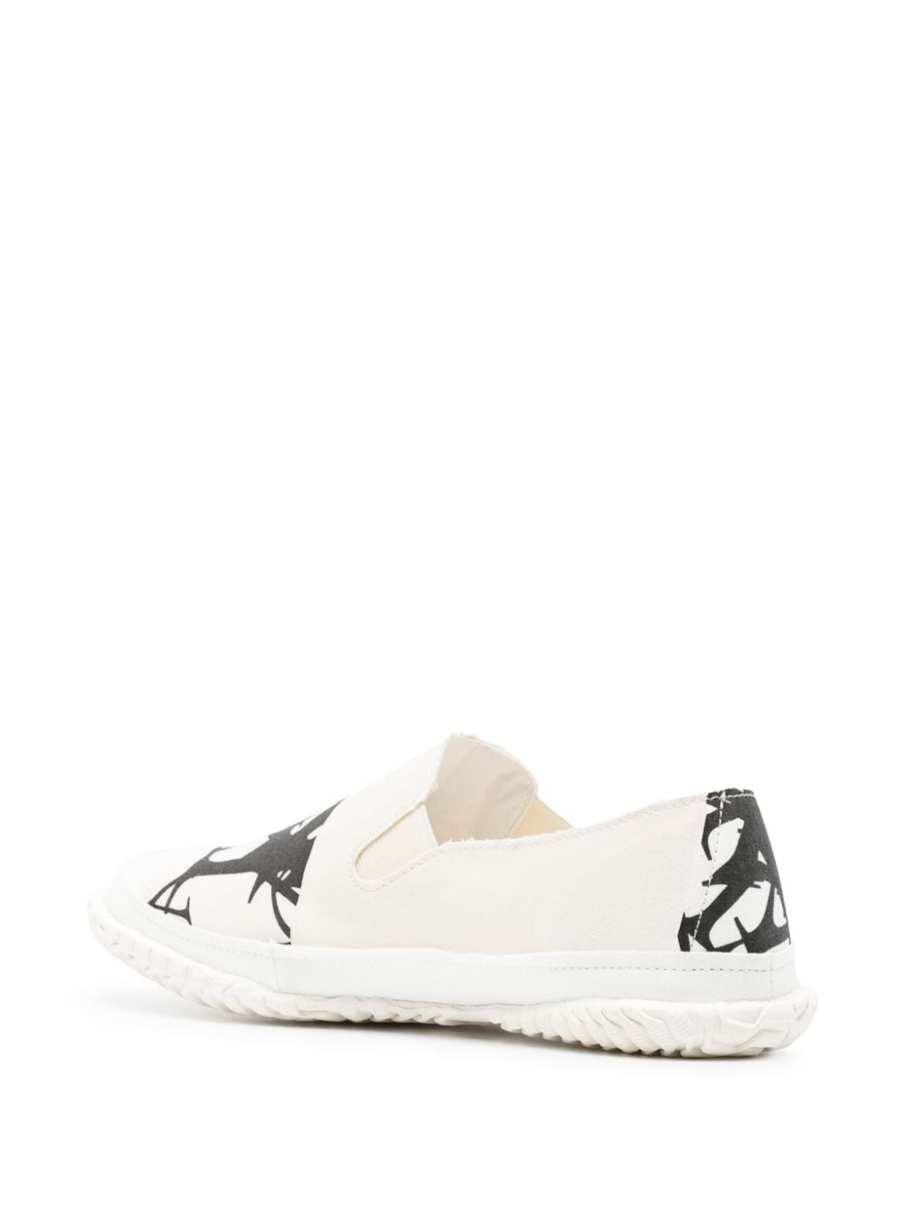 Y-print slip-on sneakers - 3