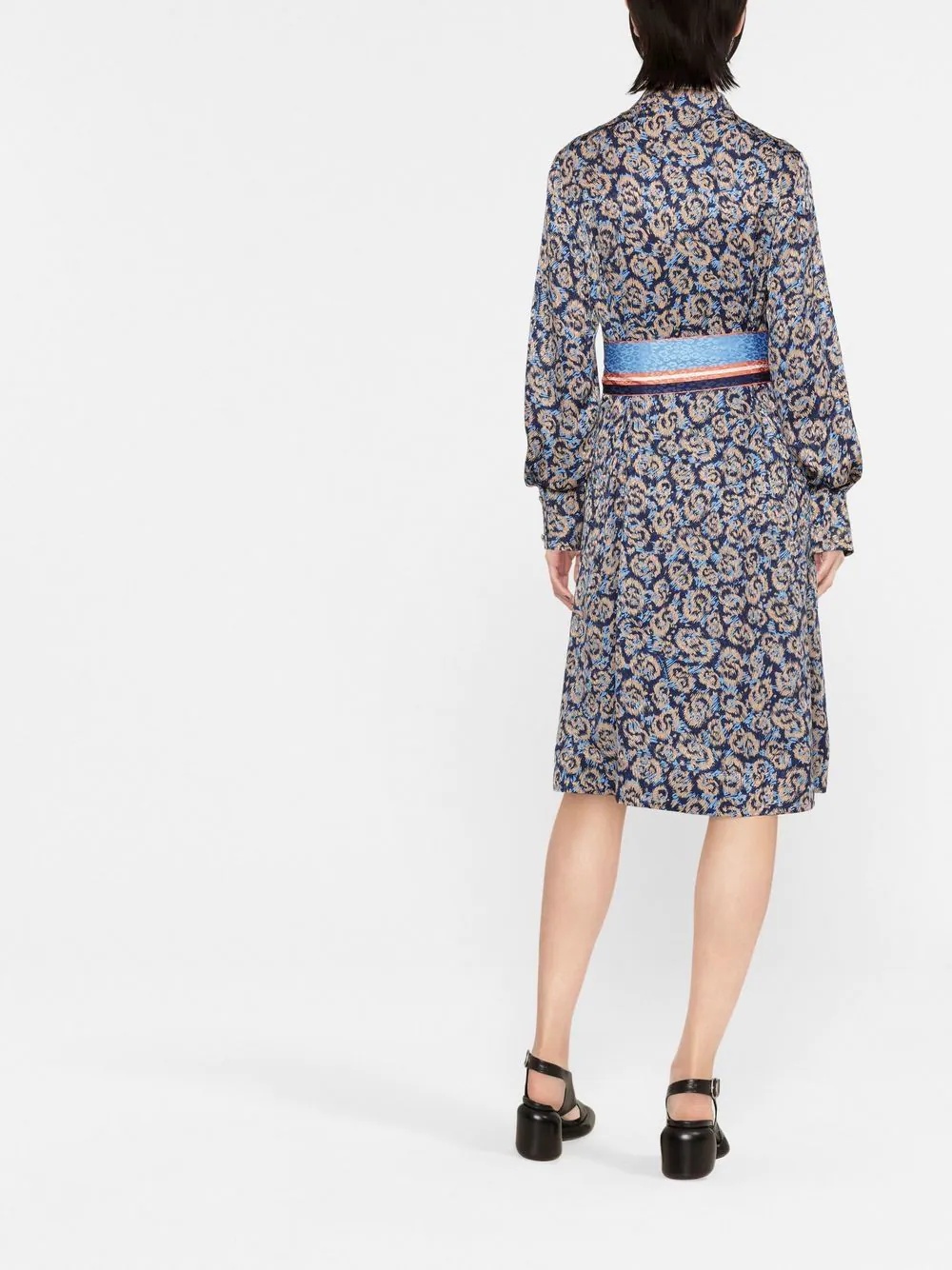graphic-print day dress - 3