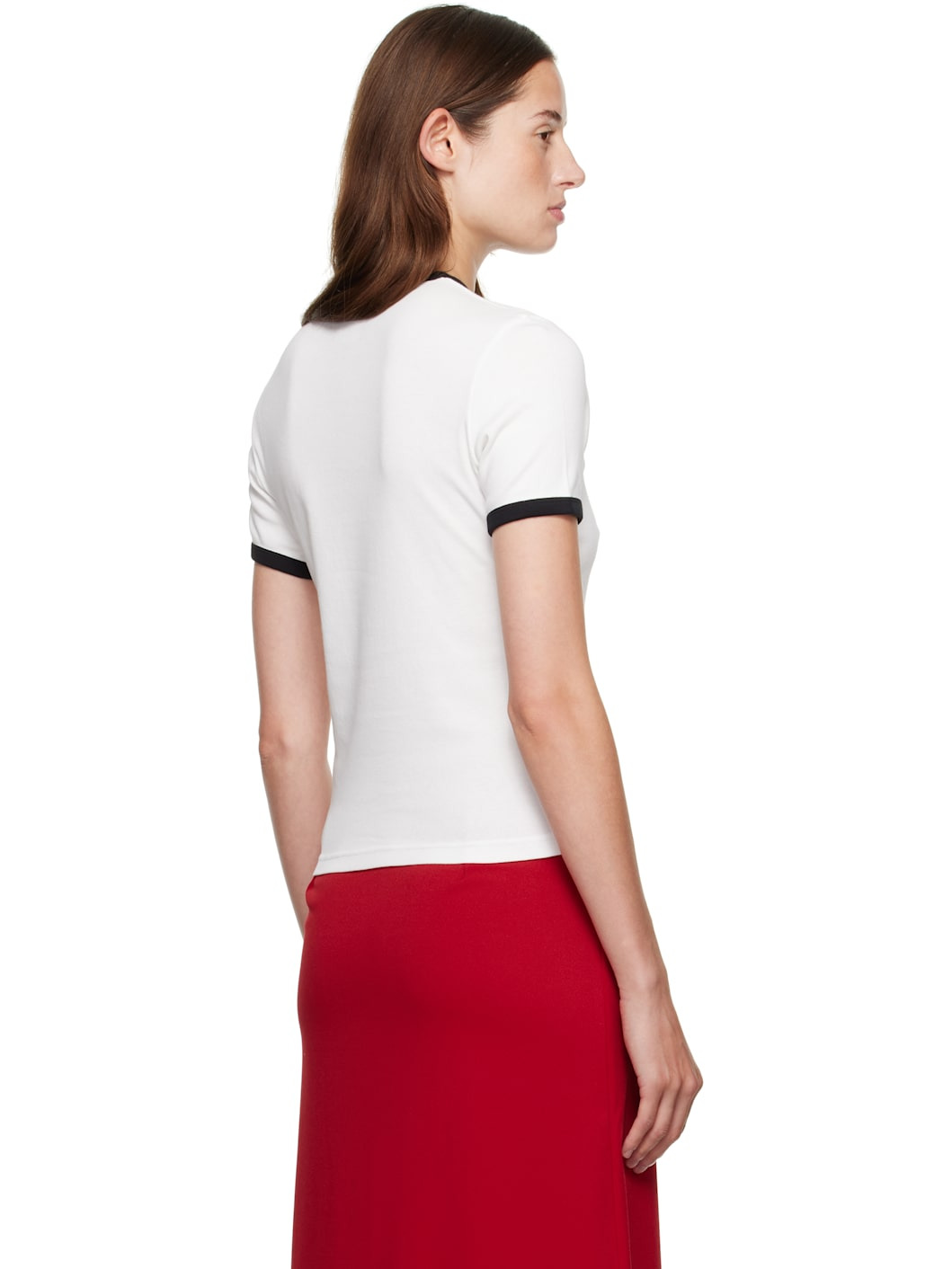 White Signature Contrast T-shirt - 3