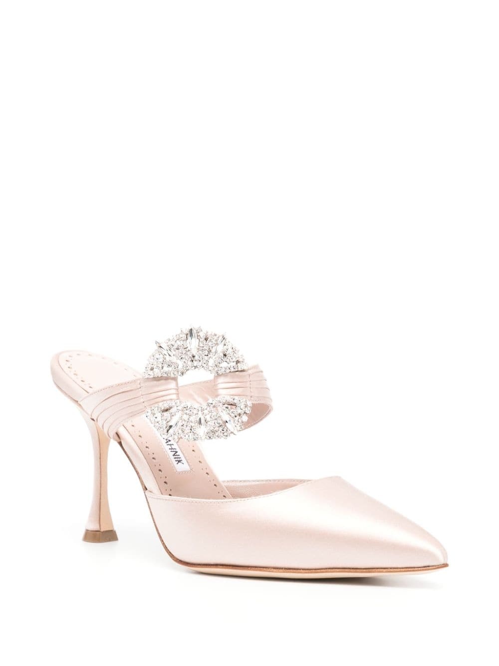 Maidugura 90mm crystal-embellished mules - 2