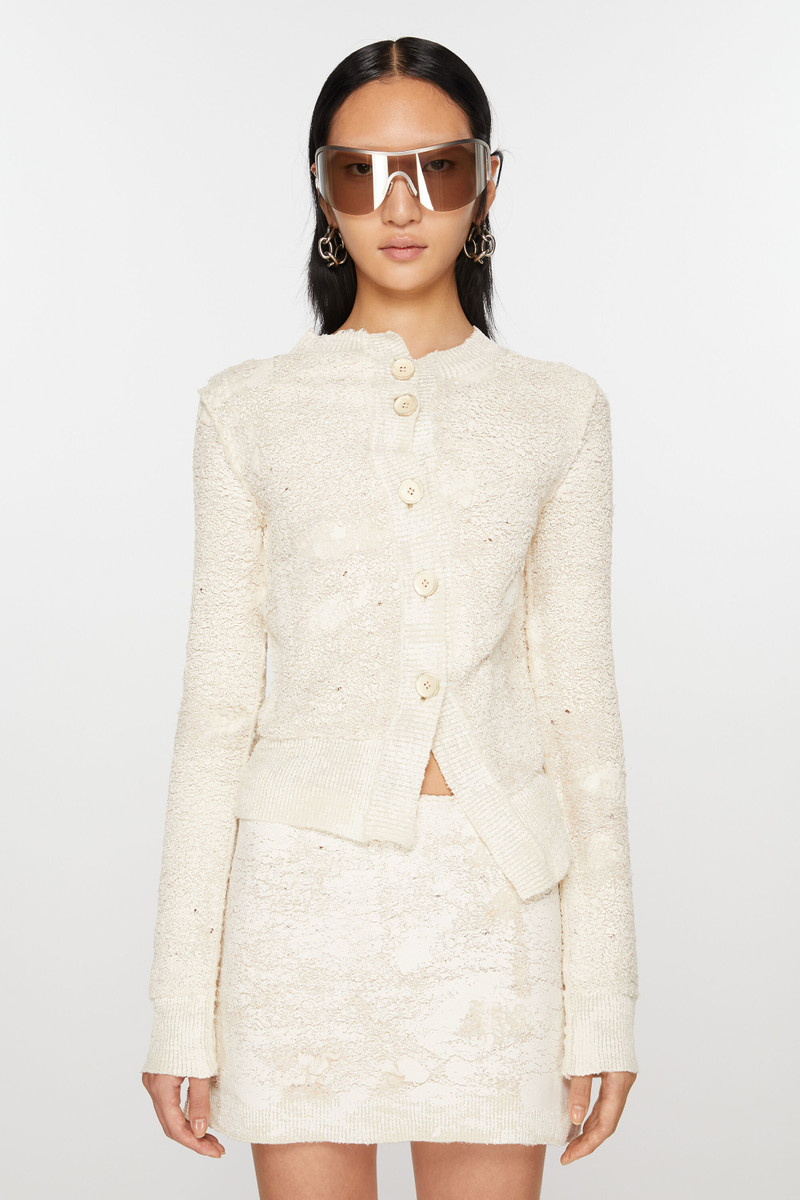 Cardigan asymmetric button-up - Off white 2