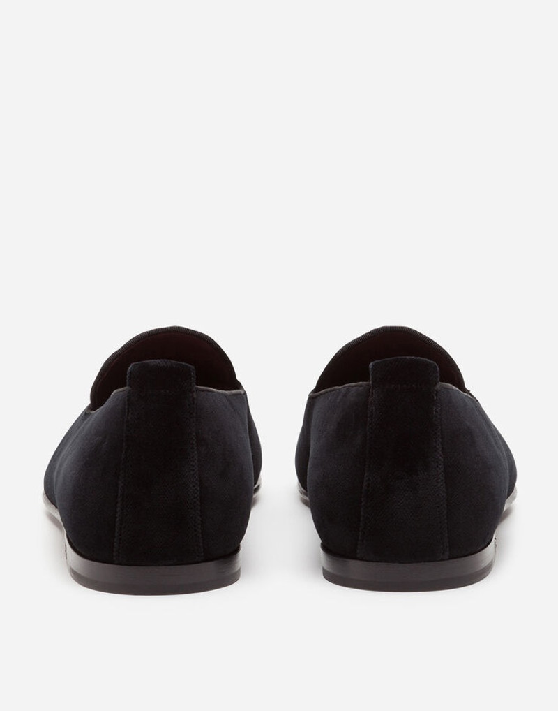 Dolce & Gabbana Velvet slippers with embroidery outlook