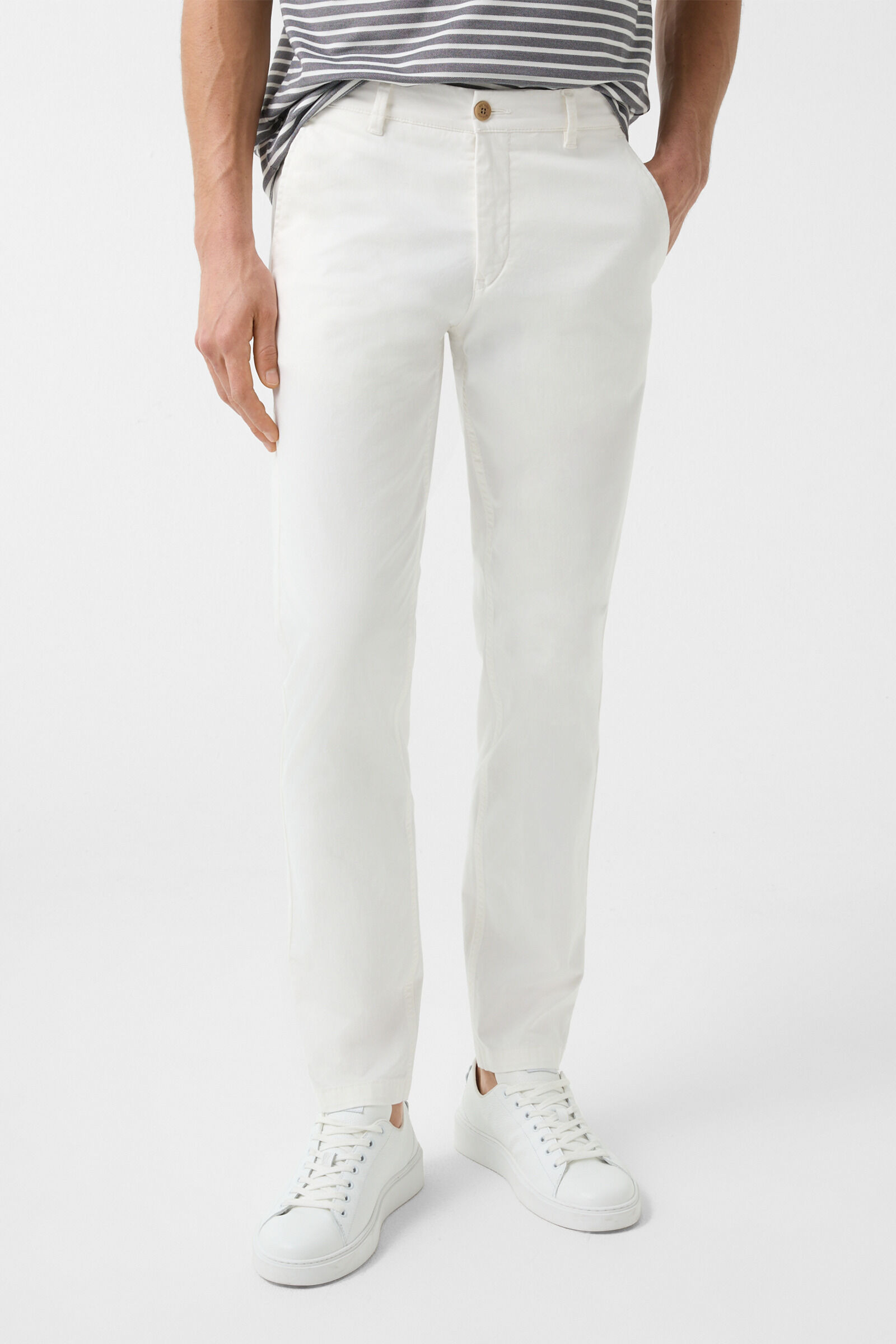 Chinos Nik in Off-White - 2