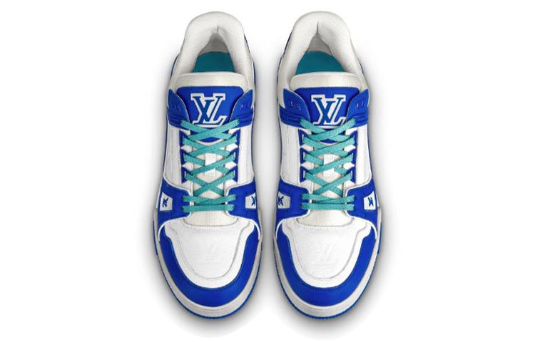 LOUIS VUITTON Trainer Sneakers 'White Blue' 1A813N - 2