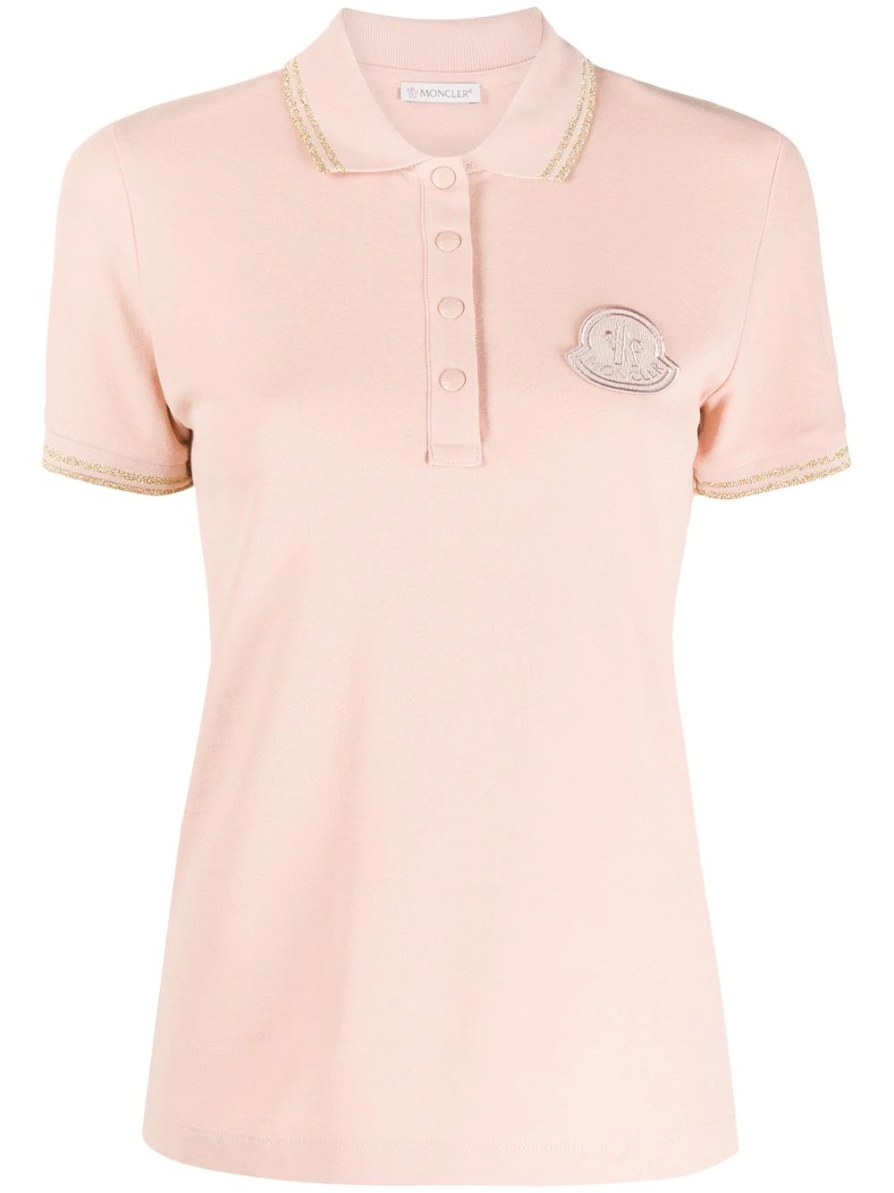 logo patch polo top - 1