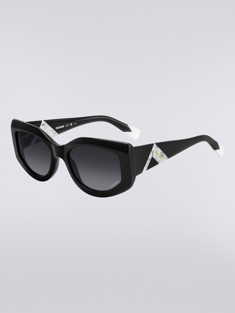 Missoni Slightly wrap-around shaped sunglasses in acetate outlook