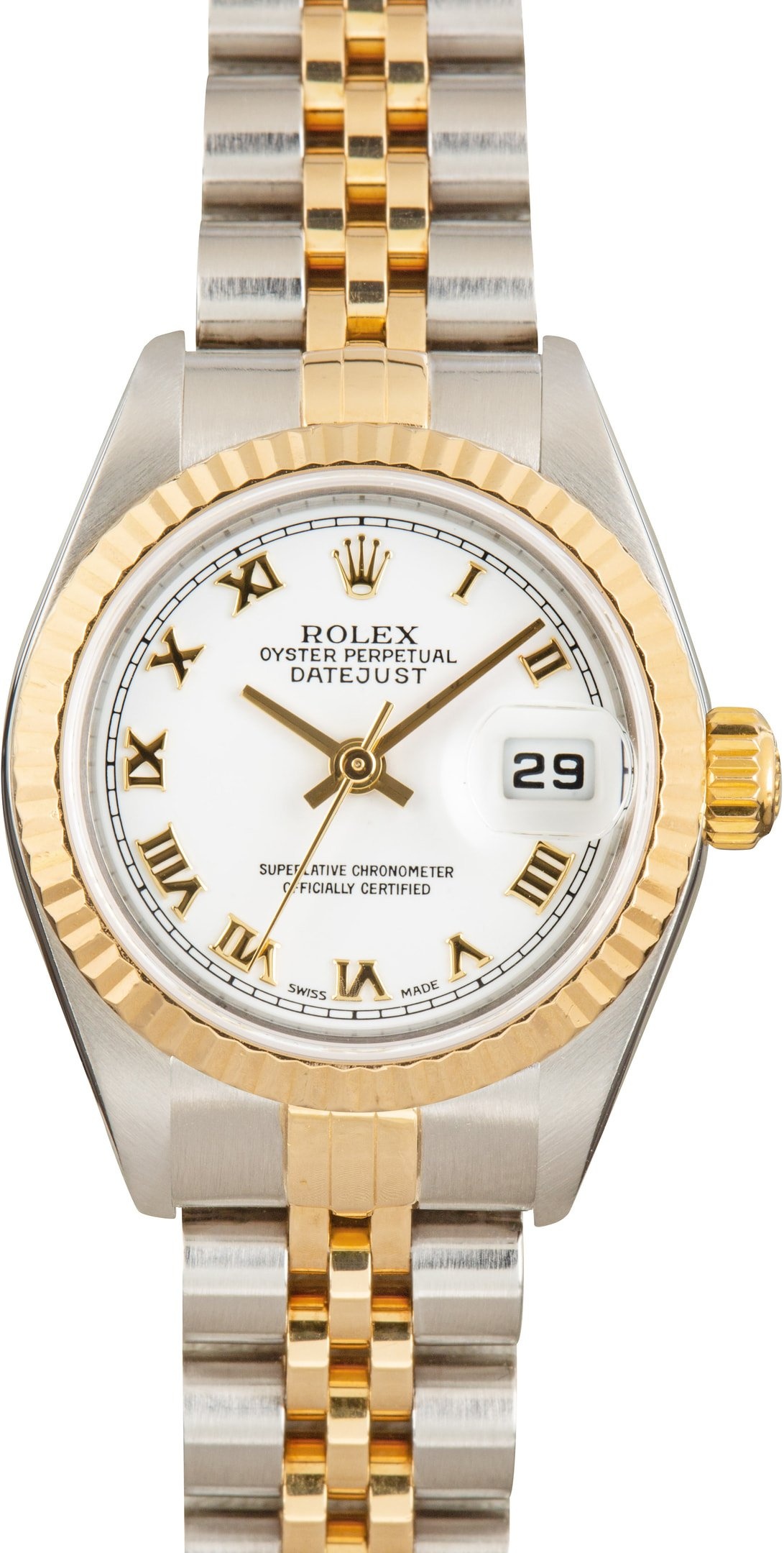 Used Rolex Datejust 79173 White Roman Dial - 1