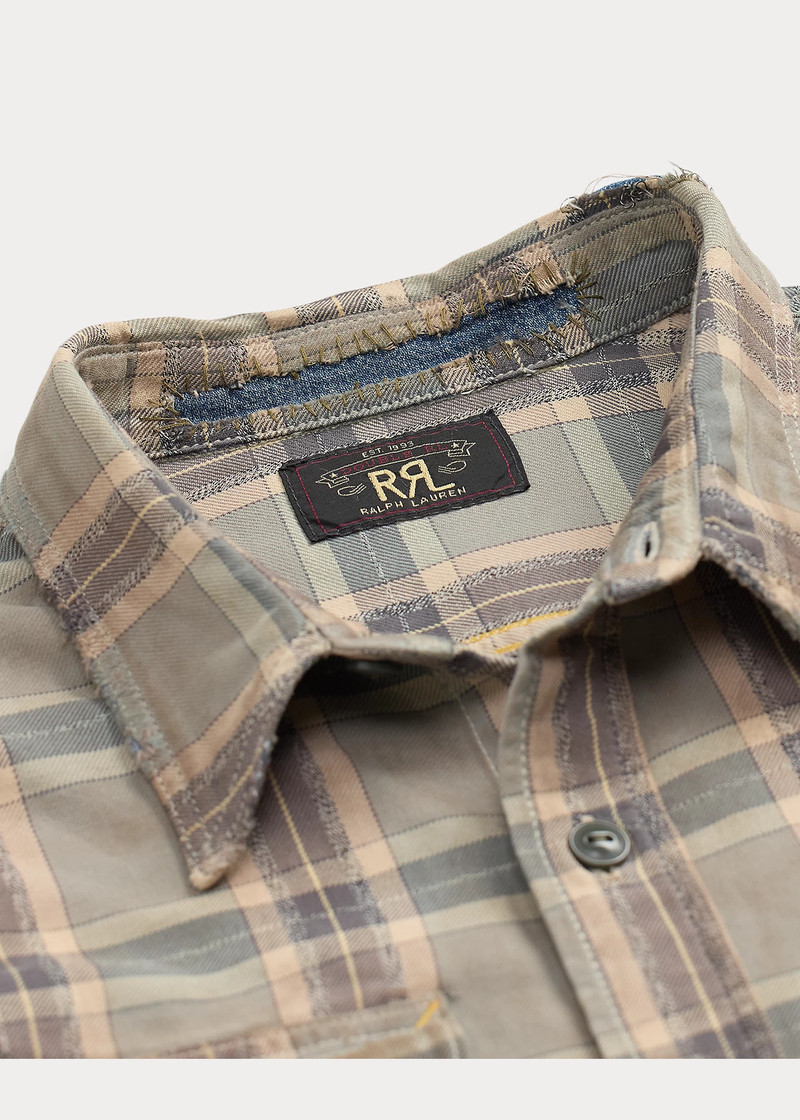 Repaired Plaid Twill Workshirt 3