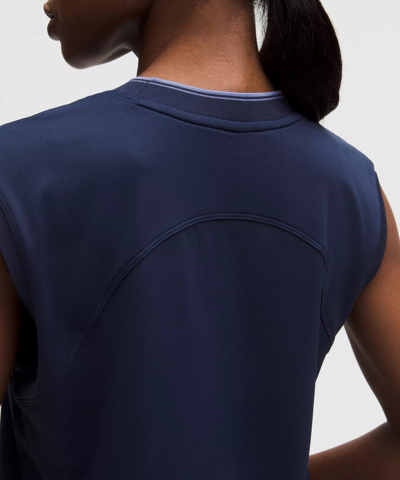 Pique Relaxed-Fit Crewneck Golf Tank Top *Golf L 5