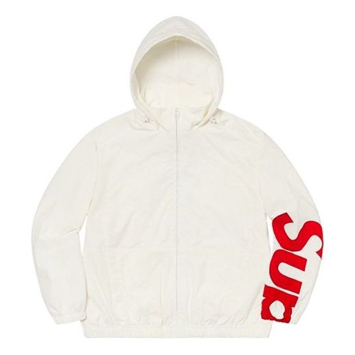 Supreme Spellout Track Jacket 'White Red' SUP-SS21-407 - 3