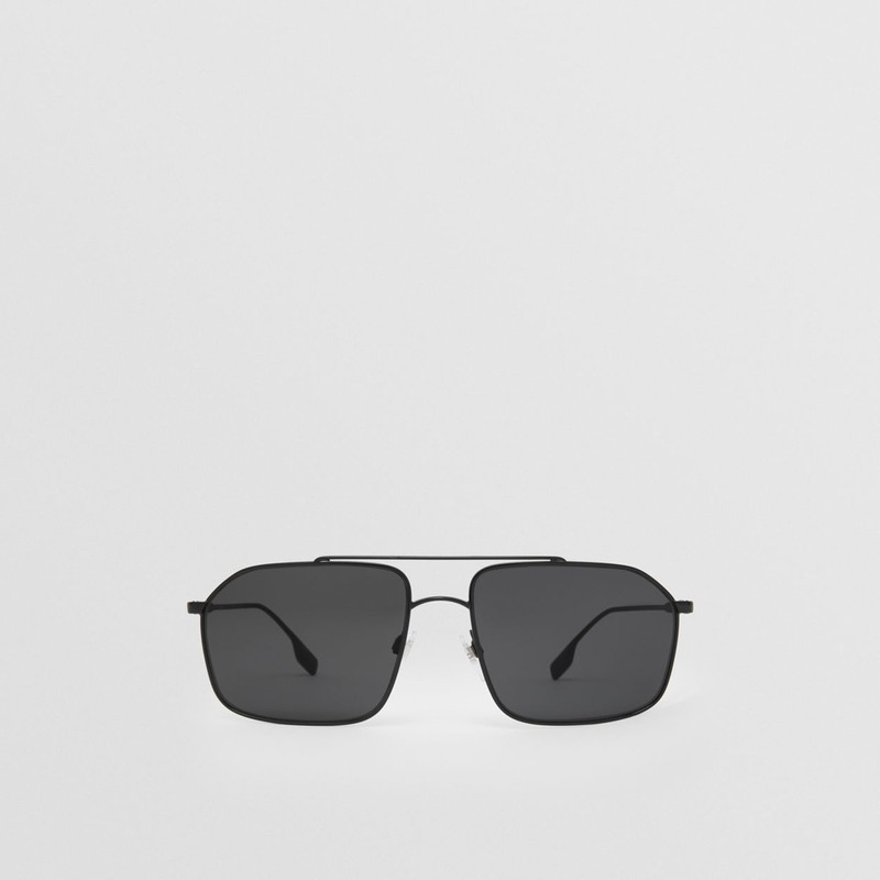 Icon Stripe Detail Navigator Sunglasses 1