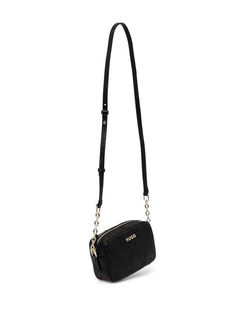 HUGO debossed-monogram cross body bag outlook