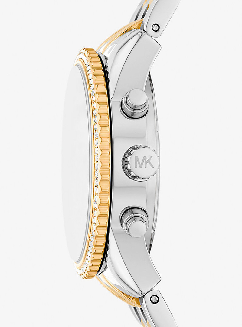 MICHAEL KORS Mini Bryant Pavé Two-Tone Watch outlook